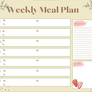 Wochenplaner Essen