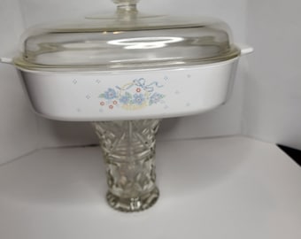 CorningWare Korb mit Blumen
