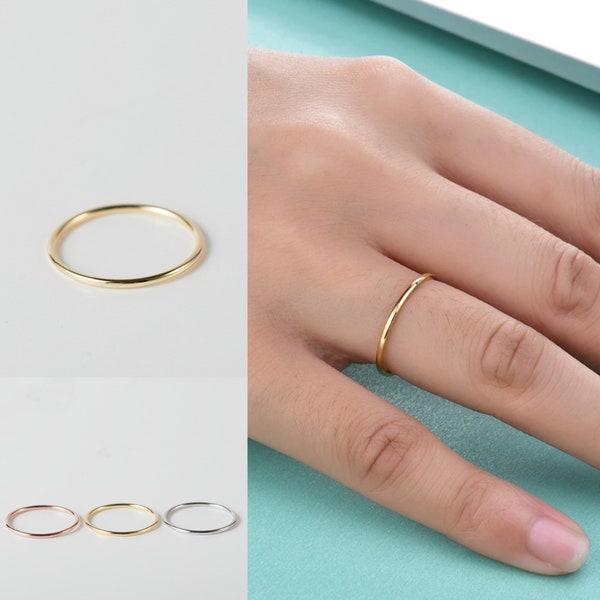 Thin Wedding Band Etsy