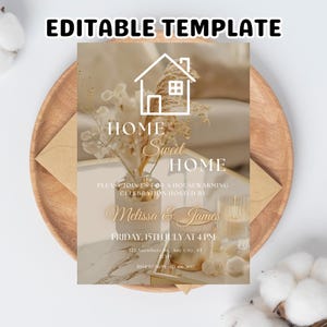 Minimalist Housewarming Invitation: New Home Party Invite (5x7, Digital Download, Editable Text & Photo)