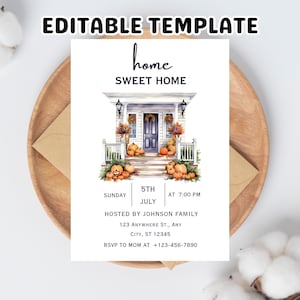 Home Sweet Home Housewarming Invite New Home Invitation Templates House Party Invite Instant Download Digital Invitation