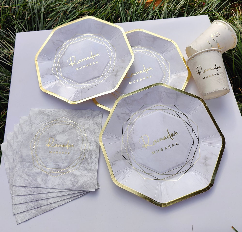 Ramadan White Gold Stamping Foil Bumper Set Etsy UK