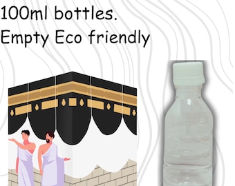 Eco Friendly Empty Fillable Zam Zam Water Bottles 100ml