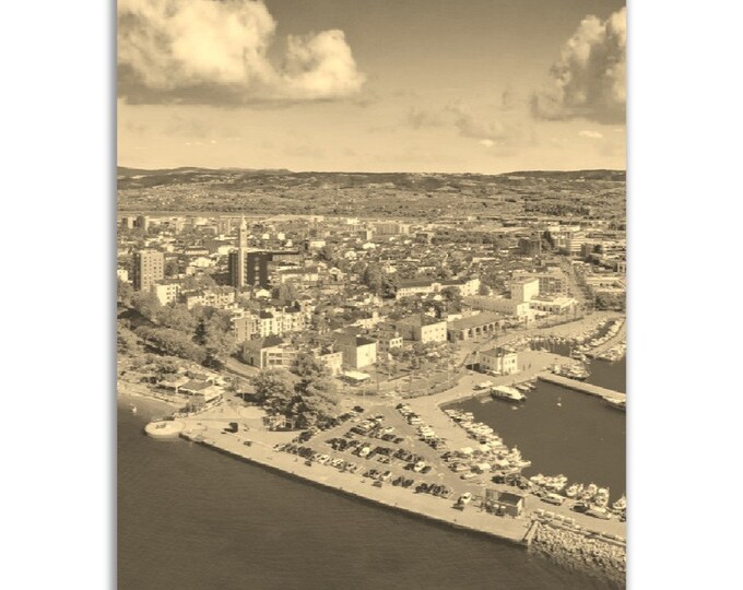 Koper Poster Slovenia Vintage Print | Retro Koper Sepia Photo Gift | Koper Wall Art Home Decor | Vertical Koper Travel City Souvenir
