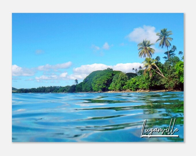 Luganville Vanuaty Travel Poster Wall Art | Luganville Sealife Home Decor | Luganville Coast Print Horizontal | Luganville Hangings Photo