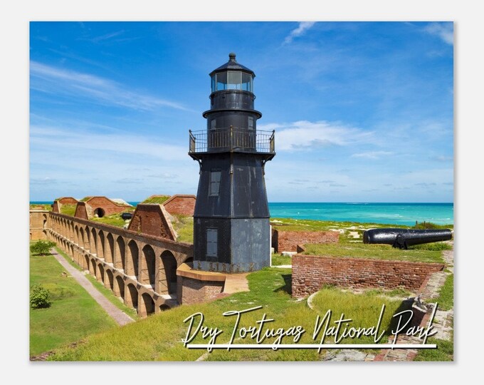 Dry Tortugas National Park Poster Print Wall Art | Florida Home Decor Gift Hangings | Florida FL USA Gulf of Mexico Horizontal Travel Photo