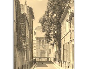 Vintage Aix-en-Provence Photo Poster: Retro French Street Scene