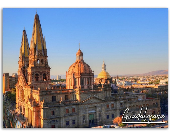Guadalajara Poster Print Mexico Wall Art Decor | Historical City Photo Mexican Home Decor | Traveler Birthday Gift | Horizontal Photography