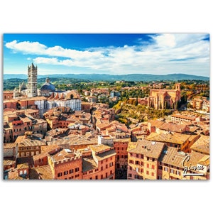 Siena Italy Poster Print Wall Art | Siena Home Decor Gift Hangings | Siena Italy Digital Prints Collectibles | Siena Horizontal Travel Photo