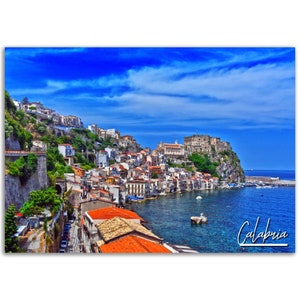 Calabria Poster Print Wall Art | Calabria Italy Home Decor | Calabria Digital Print  | Calabria Horizontal | Calabria Hangings Travel Photo