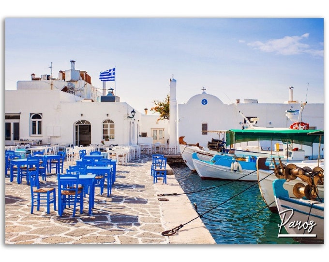Paros Poster Print Wall Art | Paros Home Decor | Paros Greece Digital Print Collectible | Paros Horizontal | Paros Hangings Travel Photo
