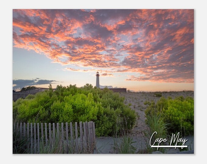 Cape May New Jersey Poster Print Wall Art | Cape May Beach Home Decor Gift Hangings | Cape May Prints Collectibles Horizontal Travel Photo