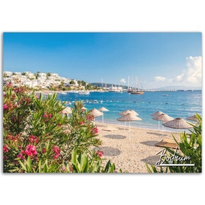 Bodrum Poster Print Wall Art | Bodrum Turkey Home Decor | Bodrum Digital Print Collectible | Bodrum Horizontal | Bodrum Hanging Travel Photo