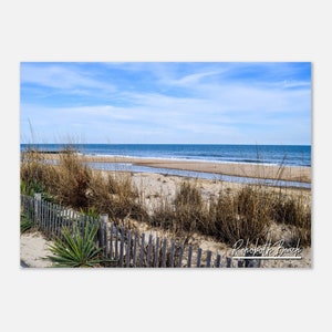 Rehoboth Beach Delaware Poster Print Wall Art | Beach Sand Home Decor Gift Hangings | Rehoboth Beach Coast Prints Horizontal Travel Photo