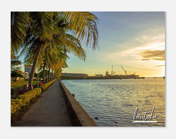 Lautoka Fiji Travel Poster Wall Art | Lautoka Sea Wall Home Decor | Lautoka Seascape Digital Print | Lautoka Horizontal | Lautoka  Photo
