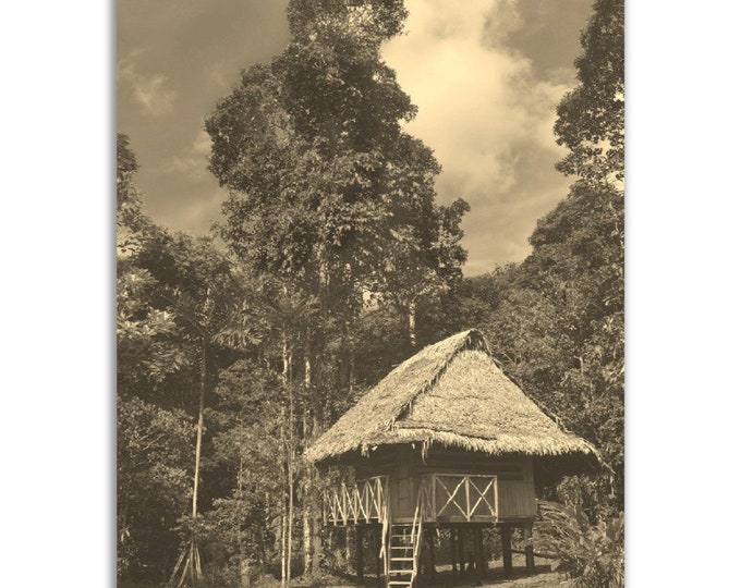 Iquitos Poster Vintage Peru Print | Retro Iquitos Sepia Photo Gift | Iquitos Wall Art Home Decor | Vertical Iquitos Travel City Souvenir