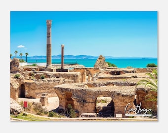 Carthage Tunisia Poster Print Wall Art | Carthage Home Decor | Carthage Collectible | Carthage Horizontal | Carthage Hangings Travel Photo