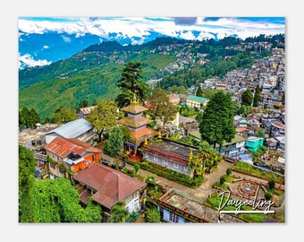 Darjeeling India Print: Himalayan Town Travel Poster