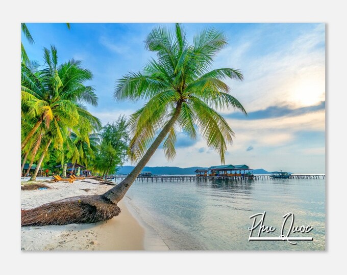Phu Quoc Vietnam Poster Wall Art | Phu Quoc Island Home Decor | Phu Quoc Digital Print | Phu Quoc Horizontal | Phu Quoc Hanging Travel Photo
