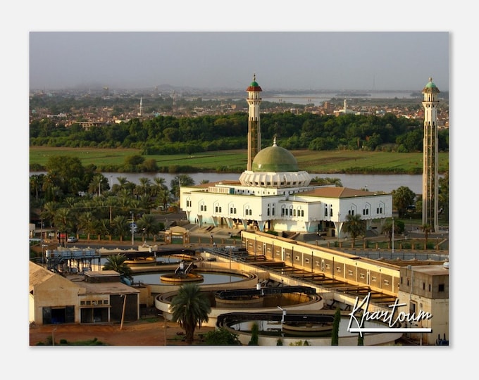 Khartoum Sudan Poster Print Wall Art | Khartoum Home Decor | Khartoum Cityscape Print | Khartoum Horizontal | Khartoum Hangings Travel Photo