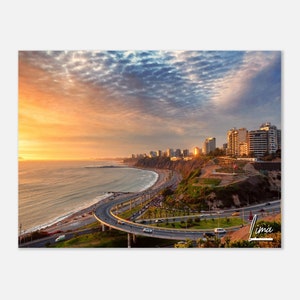 Lima Peru Print Wall Art Lima Home Decor / Lima Peru Print Collectible / Lima Horizontal / Lima Peru Hangings Travel Photo Present