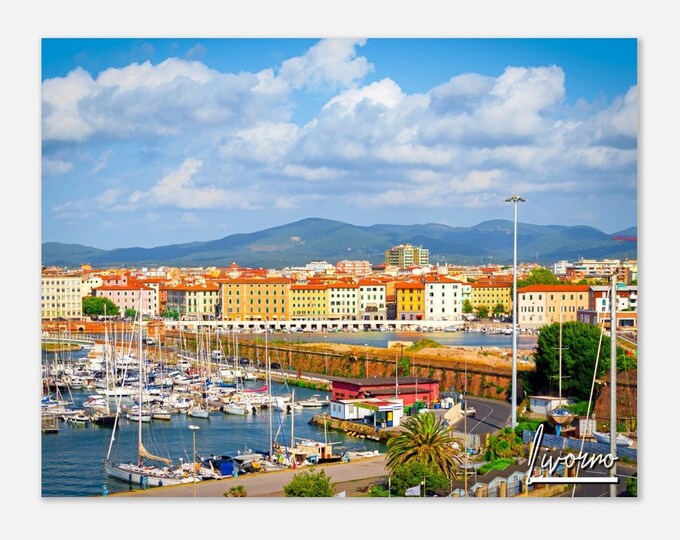 Livorno Italy Print Wall Art Livorno Home Decor | Livorno Print Collectible | Livorno Horizontal | Livorno Hangings Travel Photo Gifts