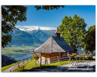 Zell am See Austria Poster: Mountain Lake Travel Photo