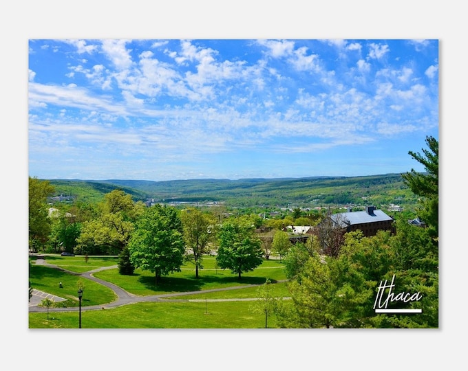 Ithaca New York Poster Print Wall Art | Ithaca Landscape Home Decor Hanging | Ithaca Park Print Collectible | Ithaca Horizontal Travel Photo
