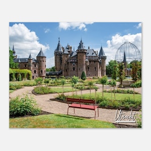 Utrecht Netherlands Poster Print Wall Art | Utrecht Castle de Haar Home Decor | Utrecht Digital Print | Utrecht Park Utrecht Travel Photo