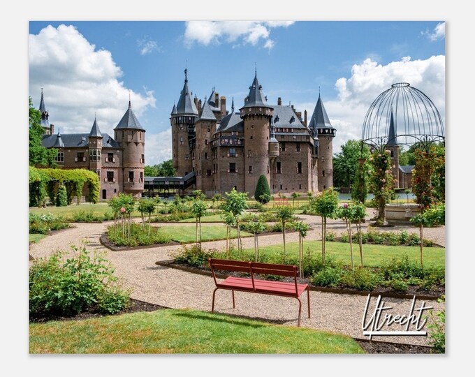 Utrecht Netherlands Poster Print Wall Art | Utrecht Castle de Haar Home Decor | Utrecht Digital Print | Utrecht Park Utrecht Travel Photo