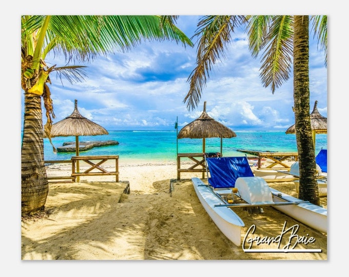 Grand Baie Mauritius Poster Print Wall Art | Grand Baie Home Decor | Grand Baie Horizontal | Grand Baie Hangings Travel Photo Present