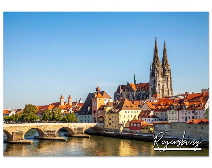 Regensburg Poster Print Wall Art | Regensburg Home Decor | Regensburg Print | Regensburg Horizontal | Regensburg Hangings Travel Photo