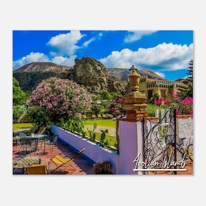 Aeolians Island Italy Poster Wall Art | Aeolian Islands Home Decor | Aeolian Islands Print | Aeolians Island Vulcano Travel Photo
