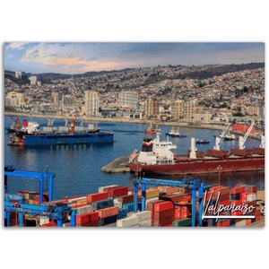 Valparaiso Poster Print Wall Art | Valparaiso Home Decor | Valparaiso Print Collectible | Valparaiso Chile | Valparaiso Hanging Travel Photo