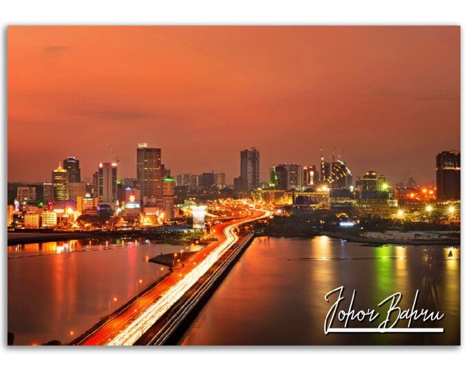 Johor Bahru Poster Print Wall Art | Johor Bahru Home Decor | Johor Bahru Print | Johor Bahru Horizontal | Johor Bahru Hangings Travel Photo