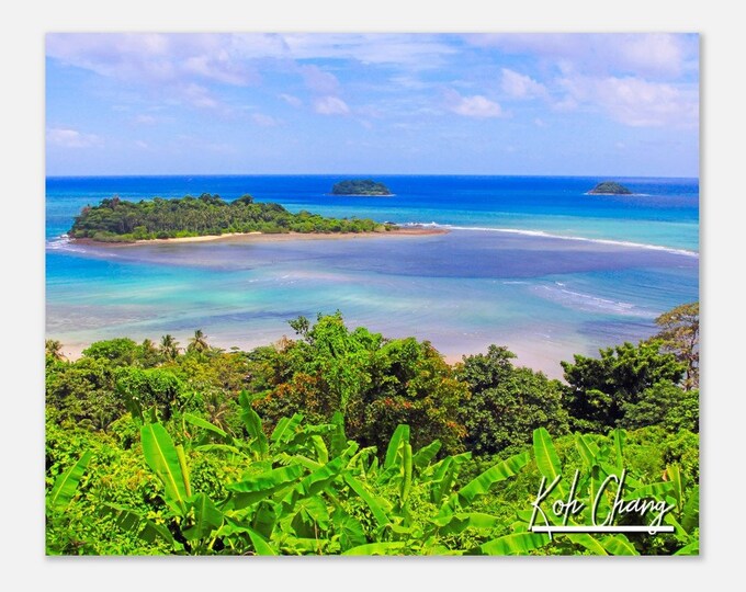 Koh Chang Beach Thailand Travel Poster Wall Art | Koh Chang Island Home Decor Digital Print | Koh Chang Tropical Coast Hanging Photo Present