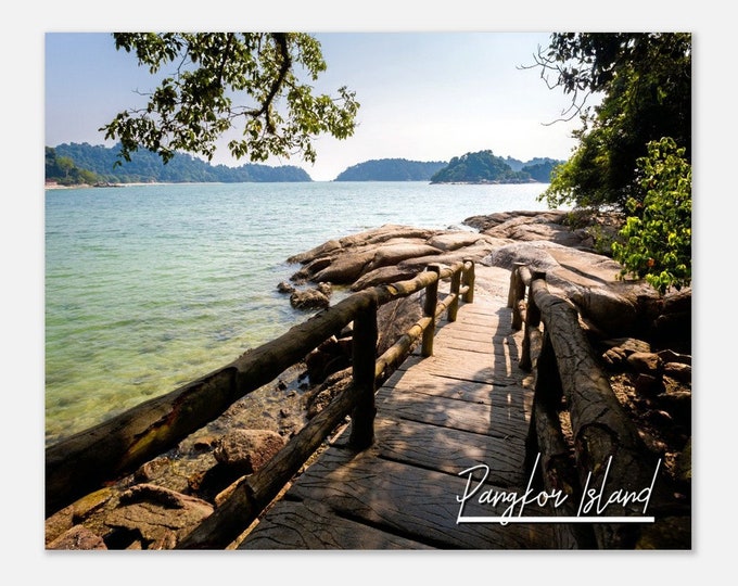 Pangkor Island Malaysia Travel Poster Wall Art | Teluk Nipah Beach Pangkor Island Home Decor | Pangkor Island Print  Horizontal Photo