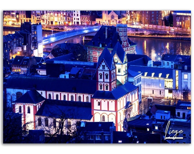 Liege Poster Print Wall Art | Liege Home Decor | Liege Belgium Digital Print Collectible | Liege Horizontal | Liege Hangings Travel Photo
