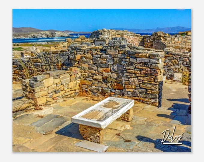 Delos Greece Print Wall Art | Delos Home Decor | Delos Digital Print | Delos  Ancient Town | Delos Sacred Island Hangings Travel Photo Gift