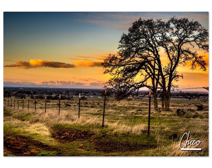 Chico Poster Print Wall Art | Chico Home Decor | Chico Digital Print Collectible | Chico California Horizontal | Chico Hangings Travel Photo