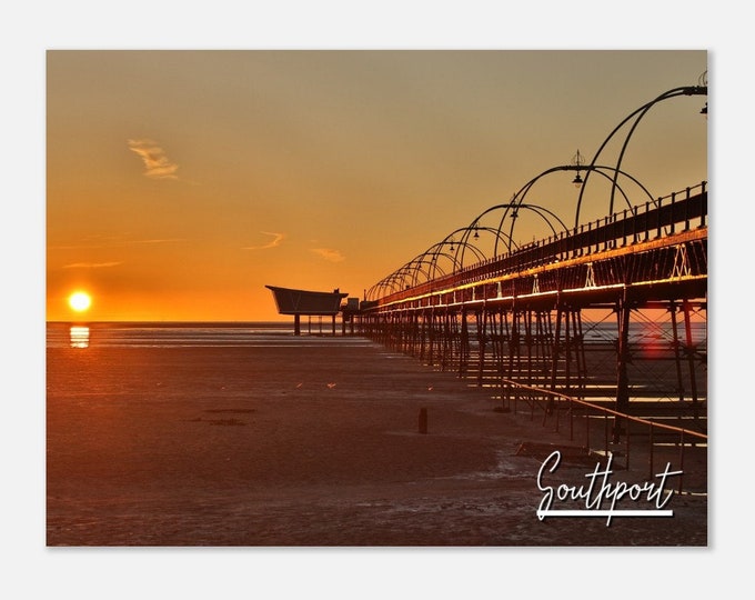 Southport England Poster Wall Art Southport Home Decor | Southport Print Collectible | Southport Horizontal | Southport Hanging Travel Photo