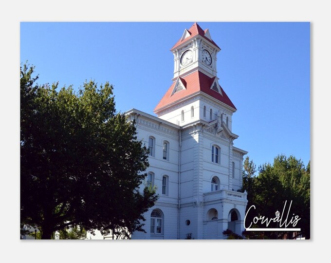 Corvallis Oregon Poster Print Wall Art | Corvallis Home Decor | Corvallis Present | Corvallis Horizontal | Corvallis Hanging Travel Photo