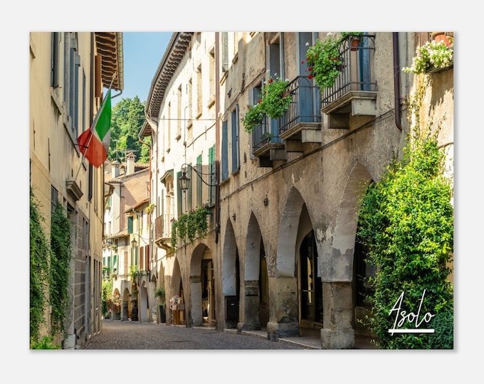 Asolo Italy Poster Print Wall Art | Asolo Home Decor | Asolo View Street Digital Gift | Asolo Old Village Horizontal | Asolo Travel Photo