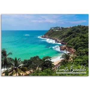 Puerto Escondido Mexico Poster Print Wall Art | Puerto Escondido Home Decor  | Puerto Escondido Print | Puerto Escondido Travel Photo