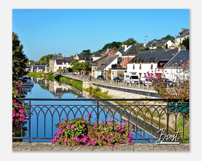 Brest France Poster Wall Art | Brest Coast Home Decor | Brest Town Digital Print | Brest Horizontal | Brest Pedestrian Zone Travel Photo