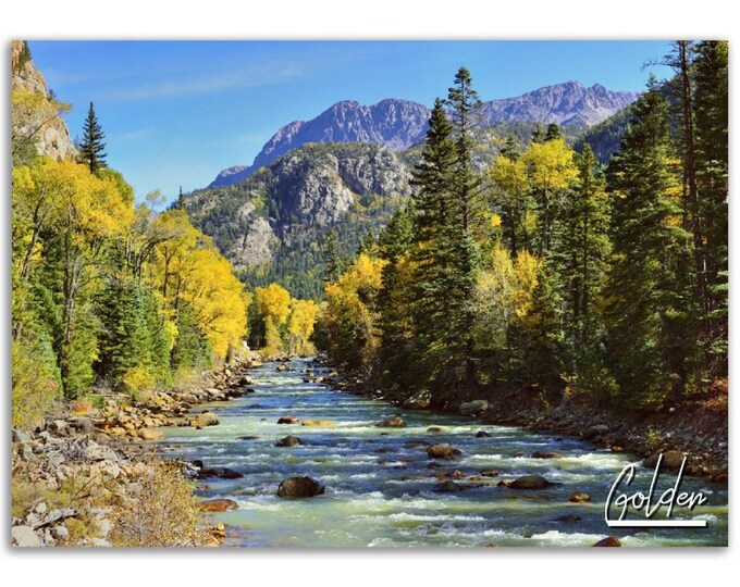 Golden Poster Print Colorado Wall Art | Golden Home Decor Gift Hangings | Golden Digital Print Collectible | Golden Horizontal Travel Photo