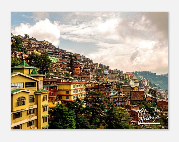 Shimla India Print Wall Art | Shimla House Home Decor | Shimla Mountain Poster Print | Shimla City | Shimla Hangings Travel Photo Present