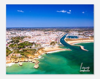 Lagos Portugal Print: Coastal Marina Travel Photo