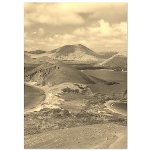 Vintage Galapagos Islands Poster | Caribbean Galapagos Islands Sepia Print | Galapagos Islands Tropical Wall Art Home Decor Travel Photo