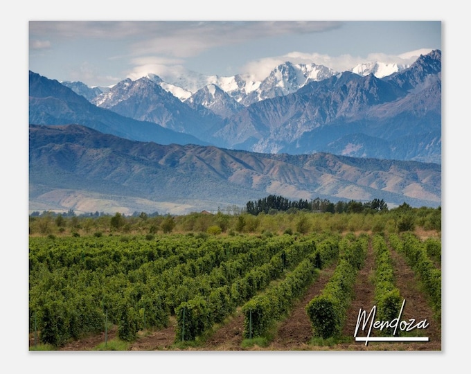 Mendoza Argentina Poster Print Wall Art | Mendoza Home Decor | Mendoza Digital Print | Mendoza Horizontal | Mendoza Hangings Travel Photo